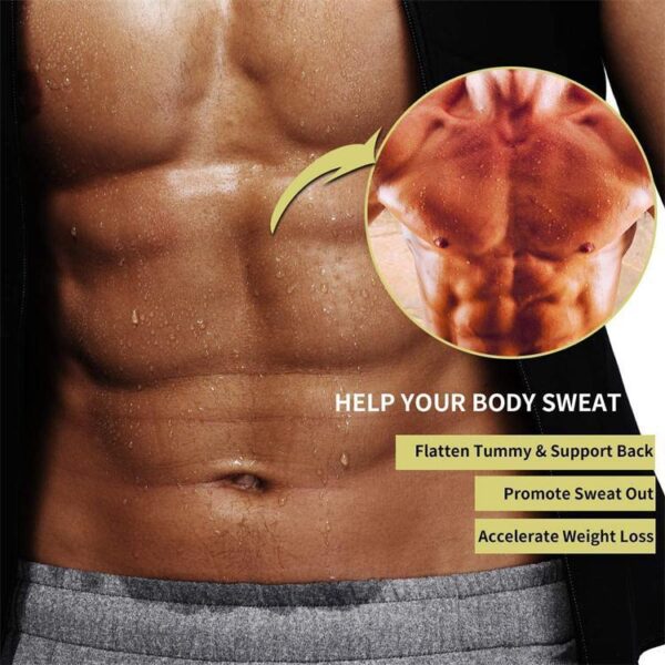 Empower Your Workout: Men's Sauna Vest & Waist Trainer – Double Belt Shapewear for Maximum Results! - Image 4