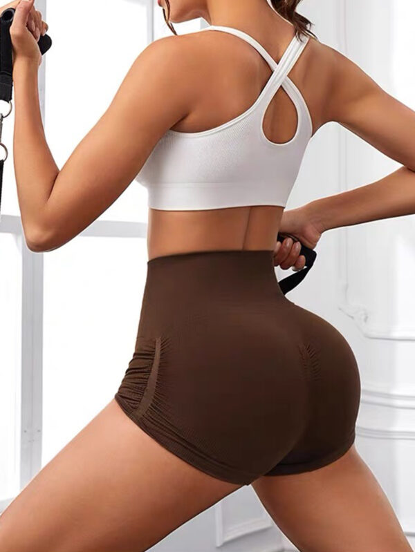 Boost Your Workout: 3-Pack High-Waisted Seamless Scrunch Workout Shorts – Butt Lifting Design for Gym and Running! - Image 8