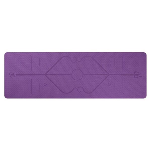 Master Your Practice: Non-Slip TPE Yoga Mat with Position Lines – Perfect for Beginners - Image 4