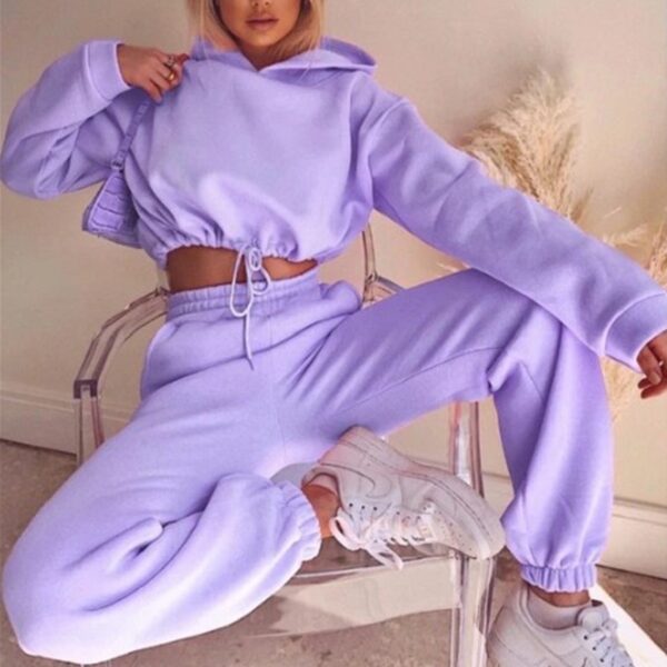 Chic & Comfy: Women's Two-Piece Jogging Suit – Perfect for Fitness & Fashion! - Image 9