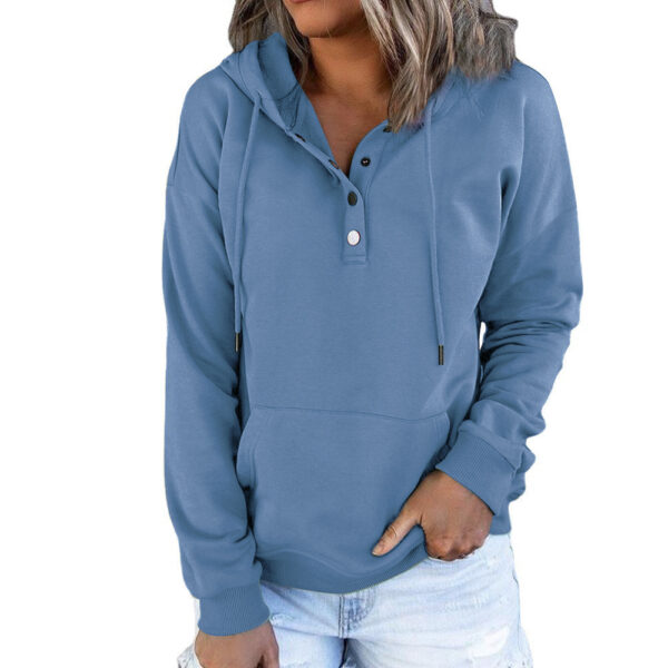 Ultimate Cozy: Long-Sleeved Hooded Sweatshirt with Pockets – Elevate Your Spring & Autumn Style! - Image 10