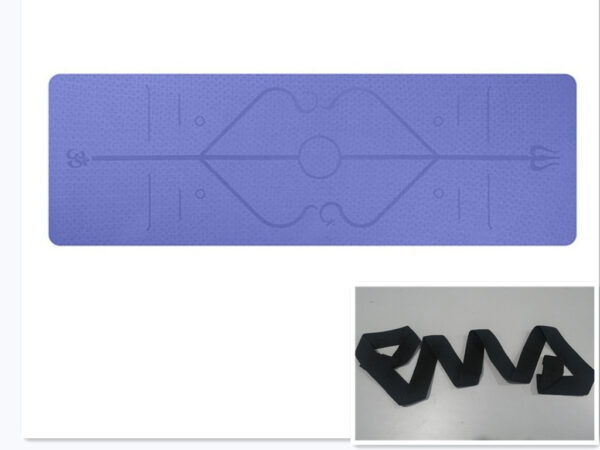 Master Your Practice: Non-Slip TPE Yoga Mat with Position Lines – Perfect for Beginners - Image 10