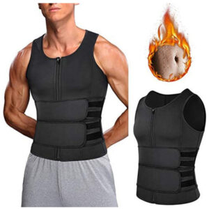 Empower Your Workout: Men's Sauna Vest & Waist Trainer – Double Belt Shapewear for Maximum Results!