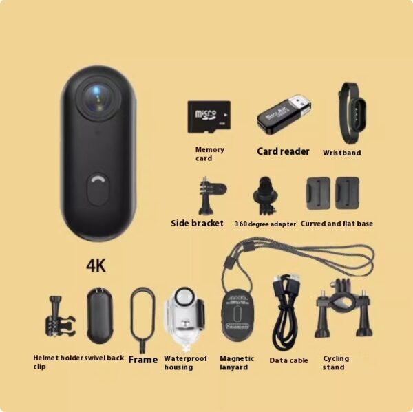 Capture Every Adventure: 4K Outdoor Sports Camera – Professional Mini Helmet Cam for Motorcycle, Bike Action, or outdoor workouts and activities - Image 4