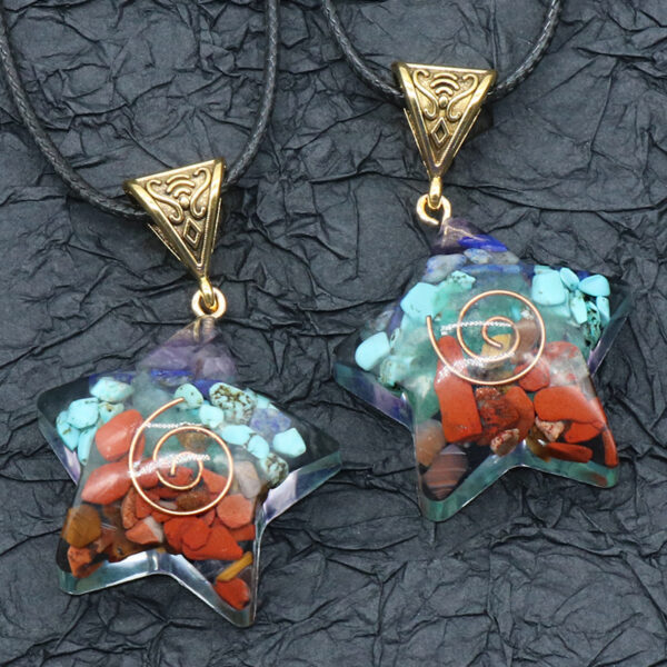 Embrace Your Spirit: Retro Reiki Healing Crystal Pendant Necklace – Natural Stone 7 Chakra Amulet for Yoga and Meditation!