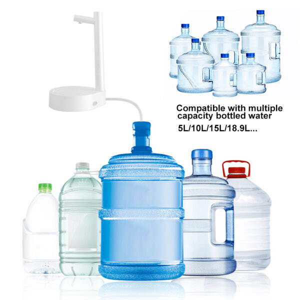 Convenient Hydration: Rechargeable Electric Desk Water Dispenser for Effortless Gallon Bottle Use! - Image 9