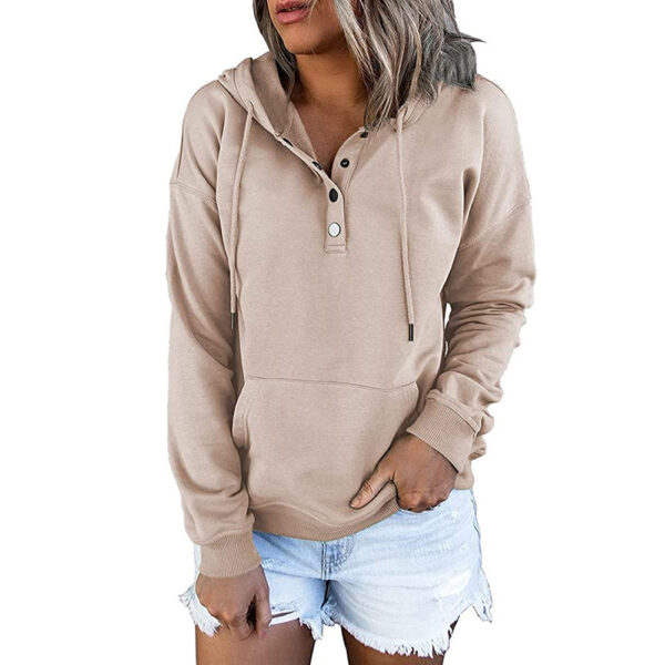 Ultimate Cozy: Long-Sleeved Hooded Sweatshirt with Pockets – Elevate Your Spring & Autumn Style! - Image 4