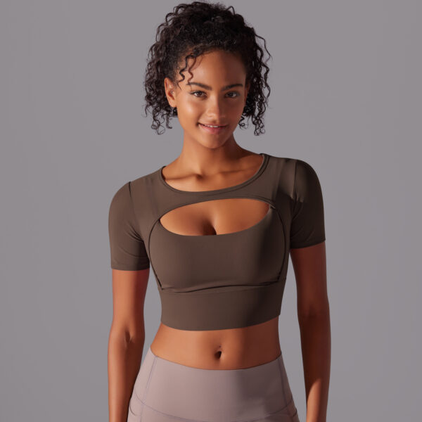 Fitness Double Layer Yoga Clothing Top Women - Image 3