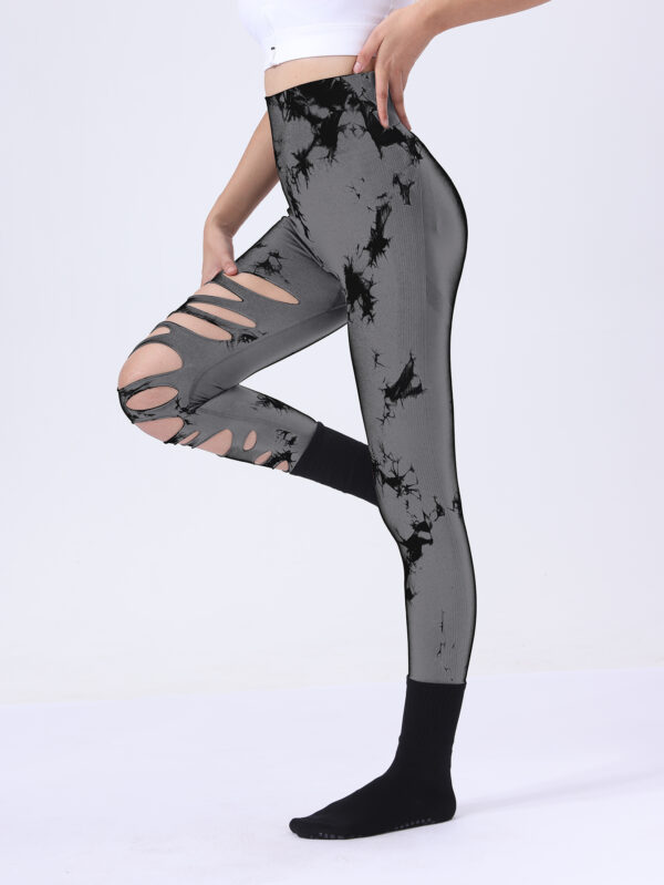 Elevate Your Activewear: 3-Pack Women's Tie Dye Cutout Tights – High Waist, Scrunch Butt Lifting Leggings for Tummy Control and Ultimate Comfort! - Image 10