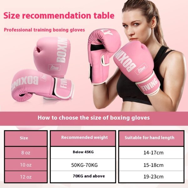 Professional Women's Boxing Glove Sanda Fight Fighting Morandi Boxing Gloves Training Gloves - Image 9