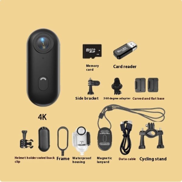 Capture Every Adventure: 4K Outdoor Sports Camera – Professional Mini Helmet Cam for Motorcycle, Bike Action, or outdoor workouts and activities - Image 2