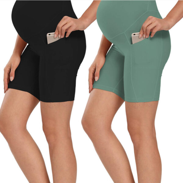 "Stretch in Style: Versatile Mini Yoga & Fitness Maternity Pants"