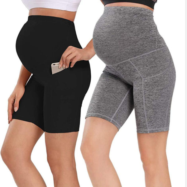 "Stretch in Style: Versatile Mini Yoga & Fitness Maternity Pants" - Image 5