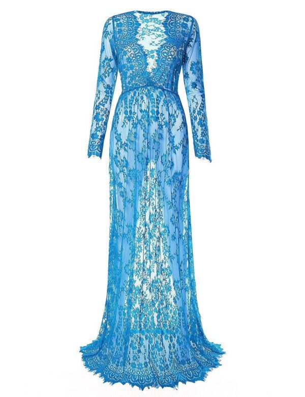 Pregnant Dress Pajamas Lace Maternity Dress Women - Image 6