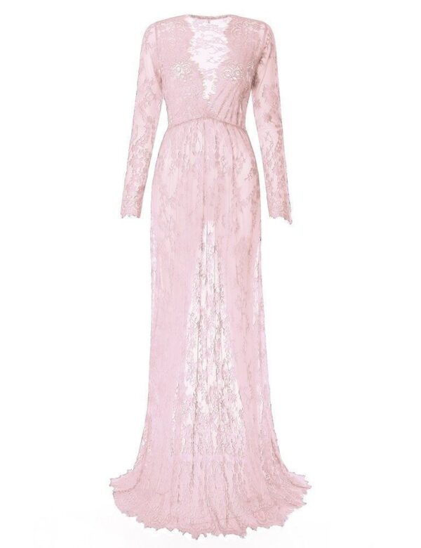 Pregnant Dress Pajamas Lace Maternity Dress Women - Image 5